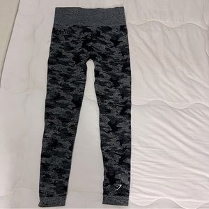 Gymshark camo seamless legging black